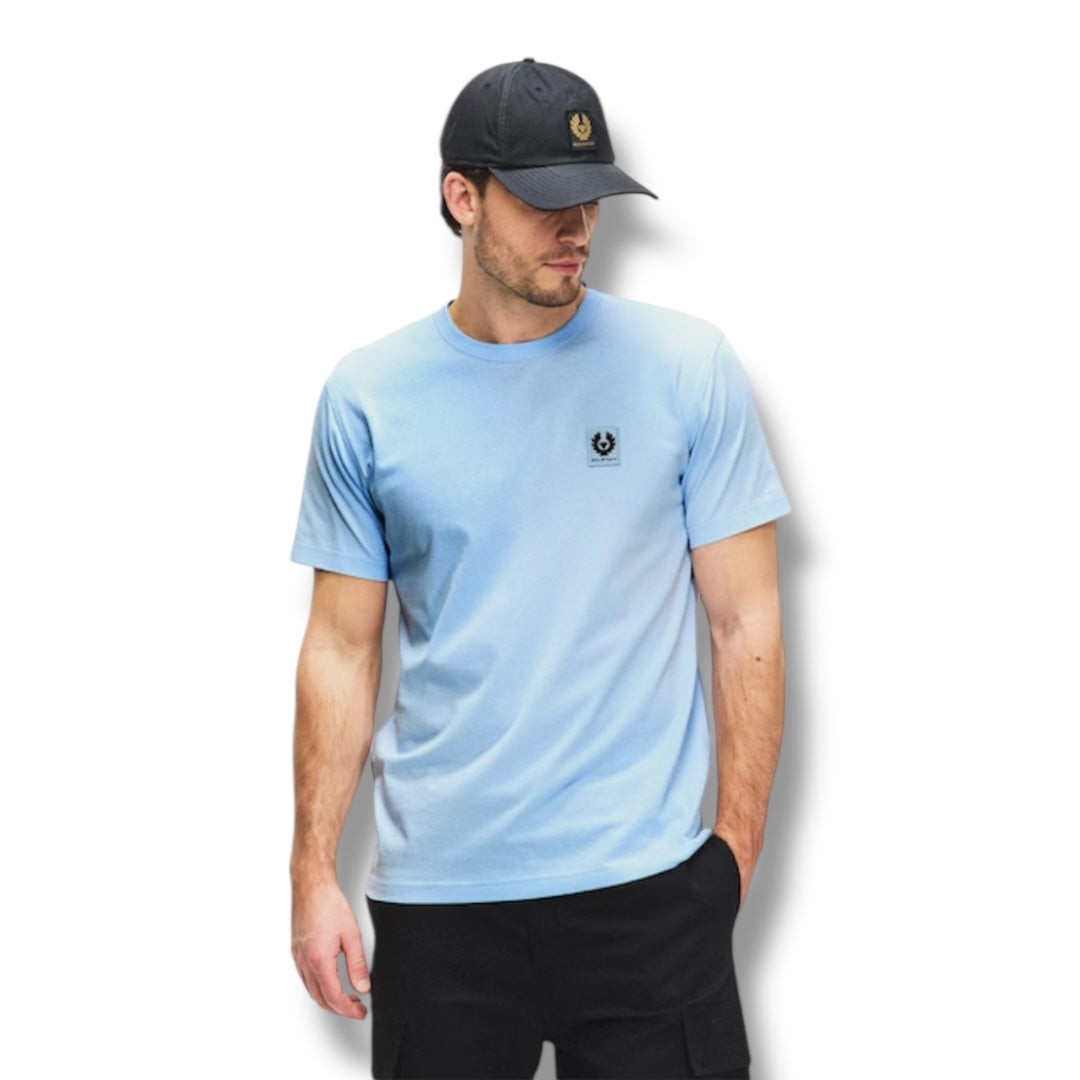 BELSTAFF PHOENIX PATCH LOGO T SHIRT SKY BLUE