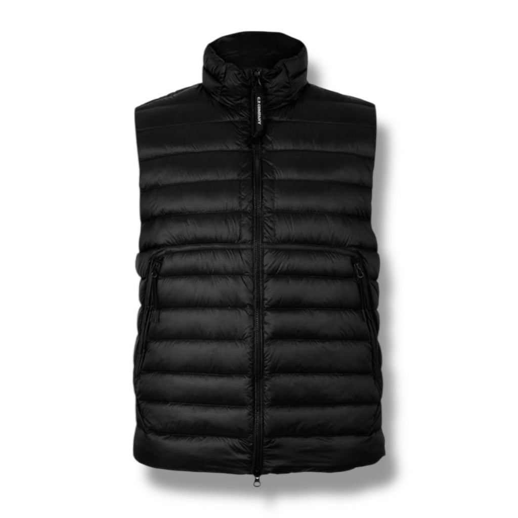 CP COMPANY DD SHELL LENS GILET DOWN VEST BLACK