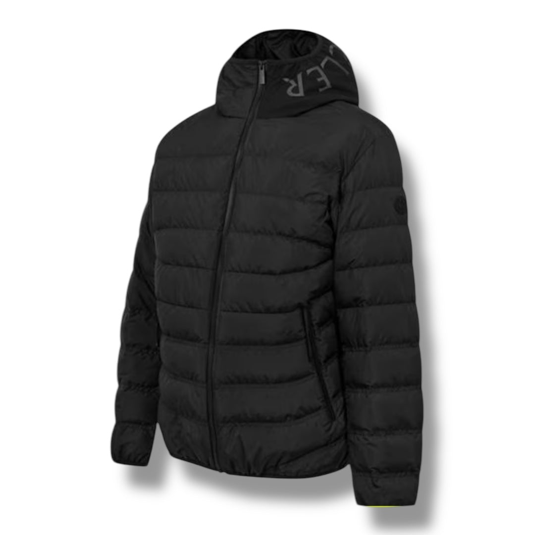 MONCLER VARNASCA SHORT DOWN JACKET HOODED BLACK