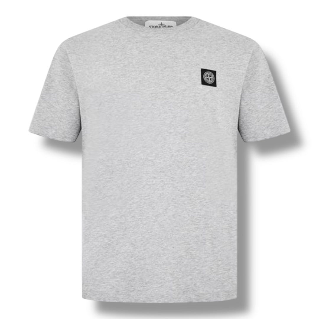 STONE ISLAND PATCH LOGO T-SHIRT GREY