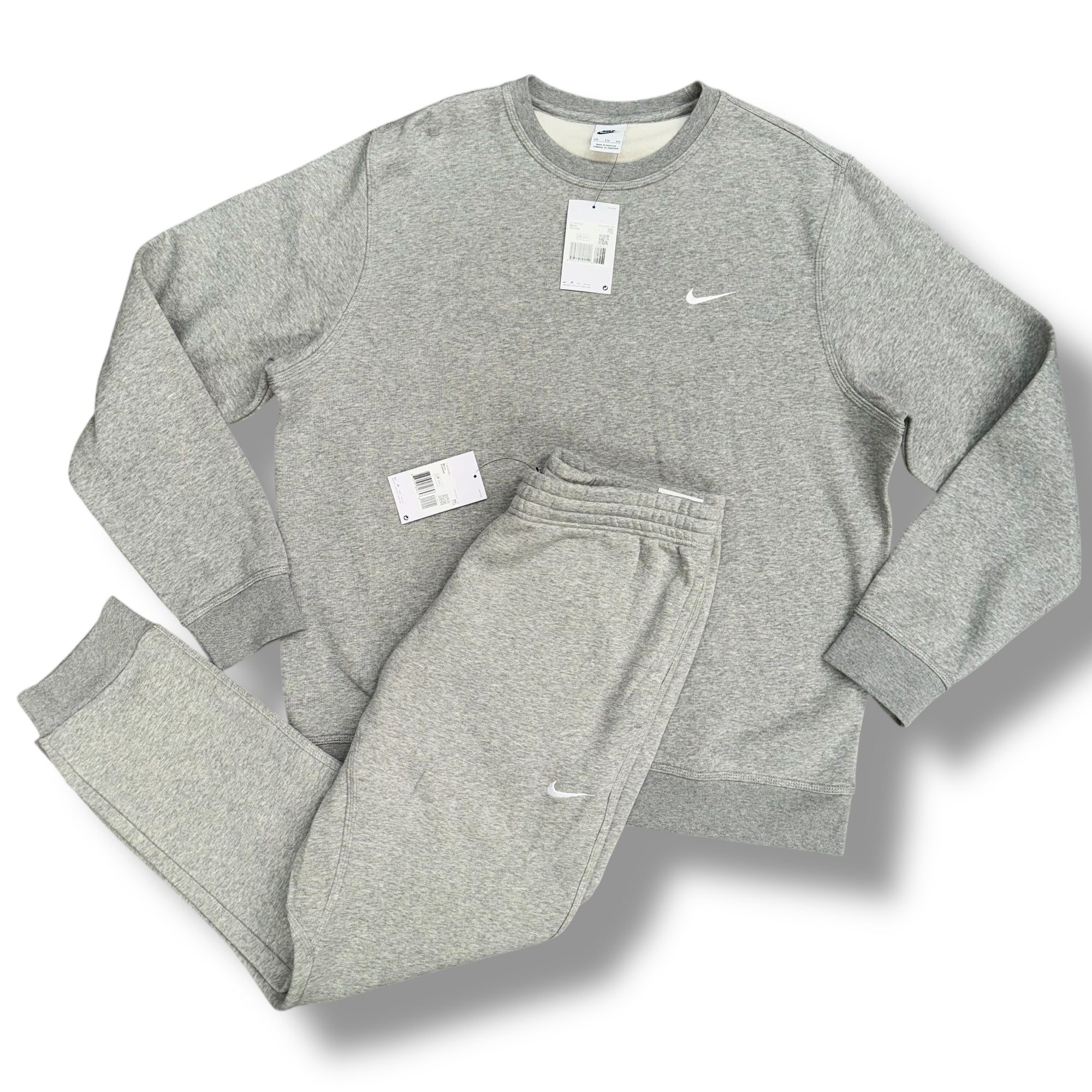 NIKE FULL TRACKSUIT CREW NECK GREY