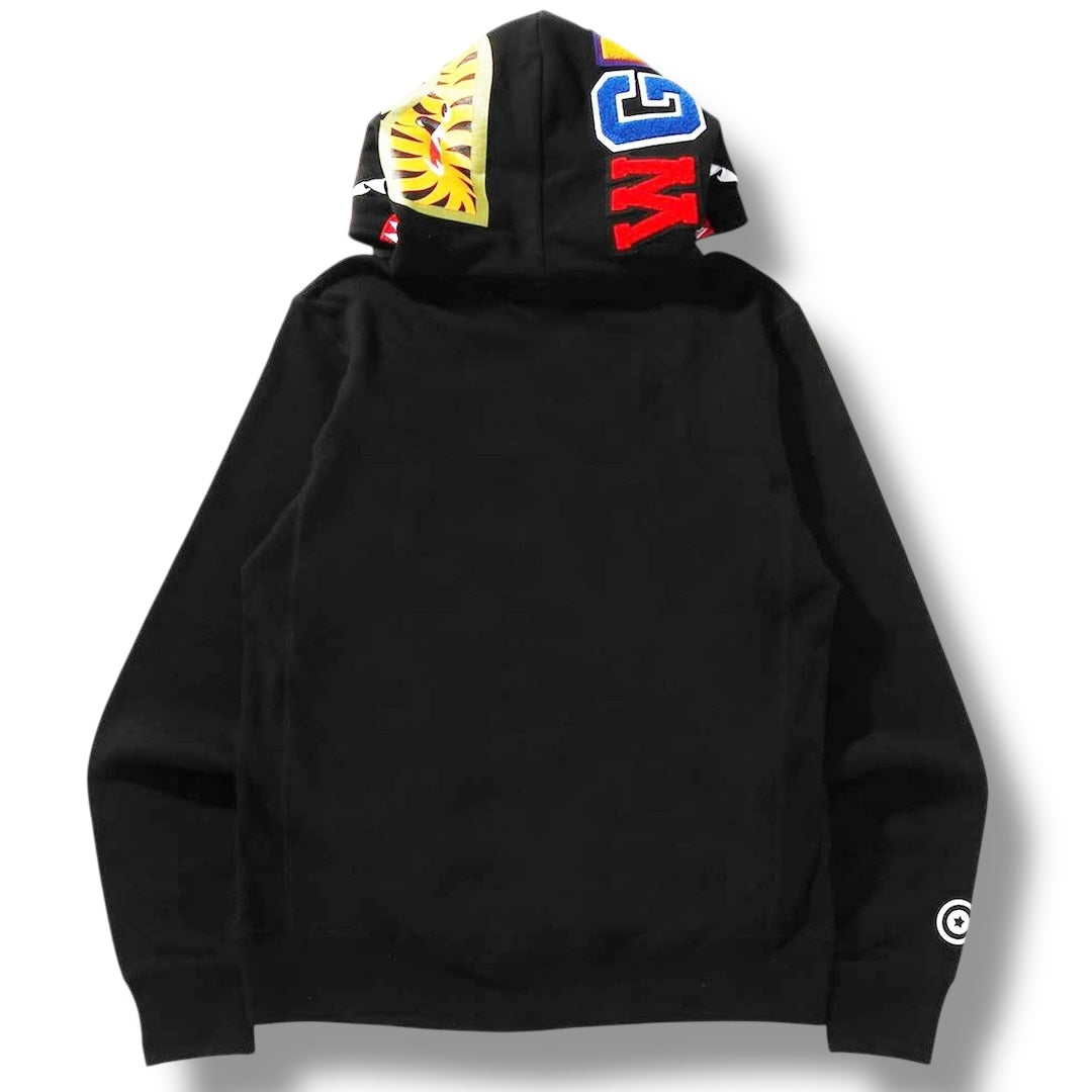A BATHING APE BAPE SHARK HOOD OTTH HOODIE BLACK