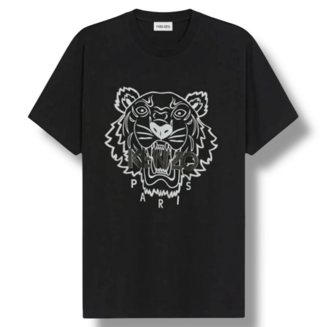 KENZO ICON TIGER T-SHIRT BLACK / GREY / BLACK