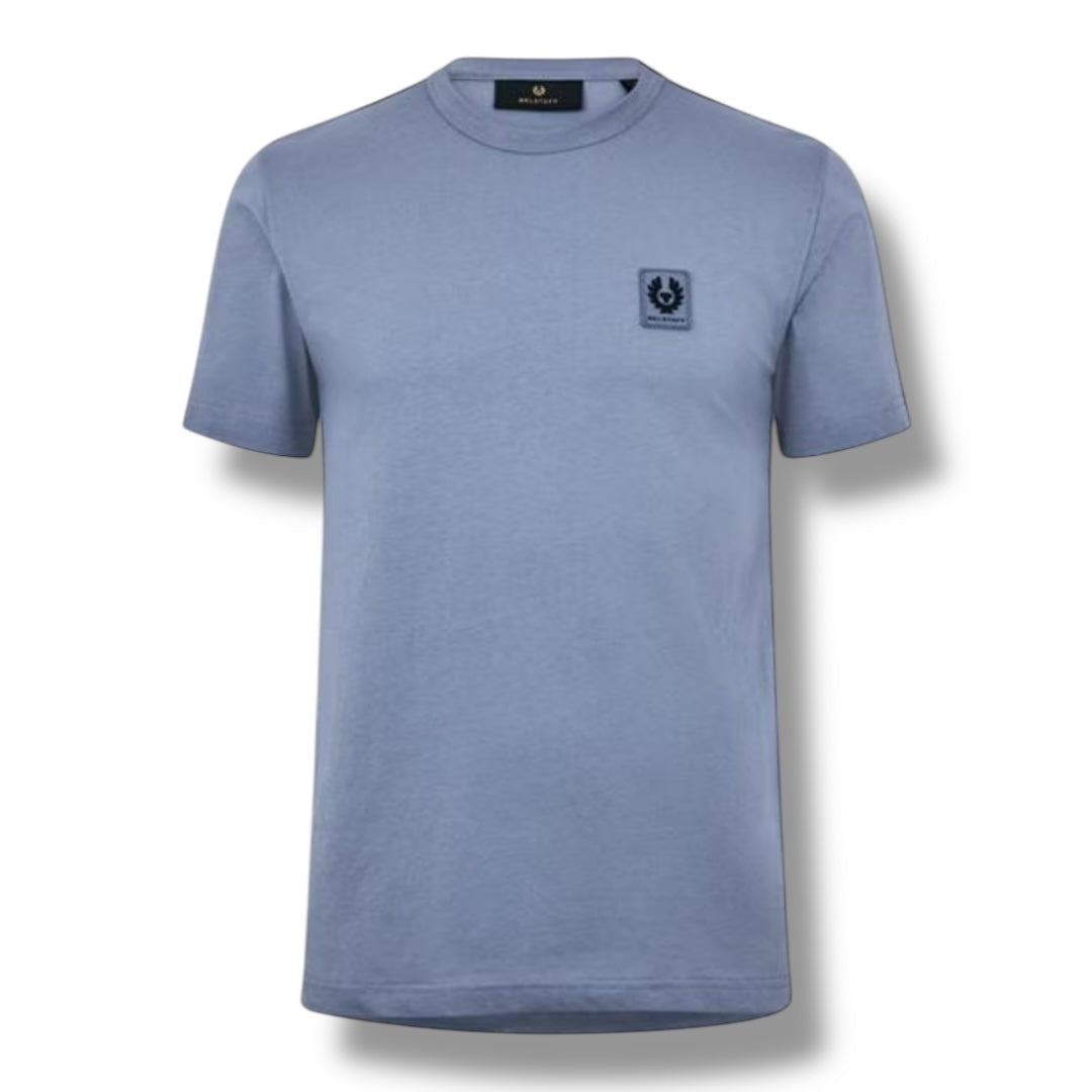 BELSTAFF PATCH LOGO T-SHIRT MID BLUE