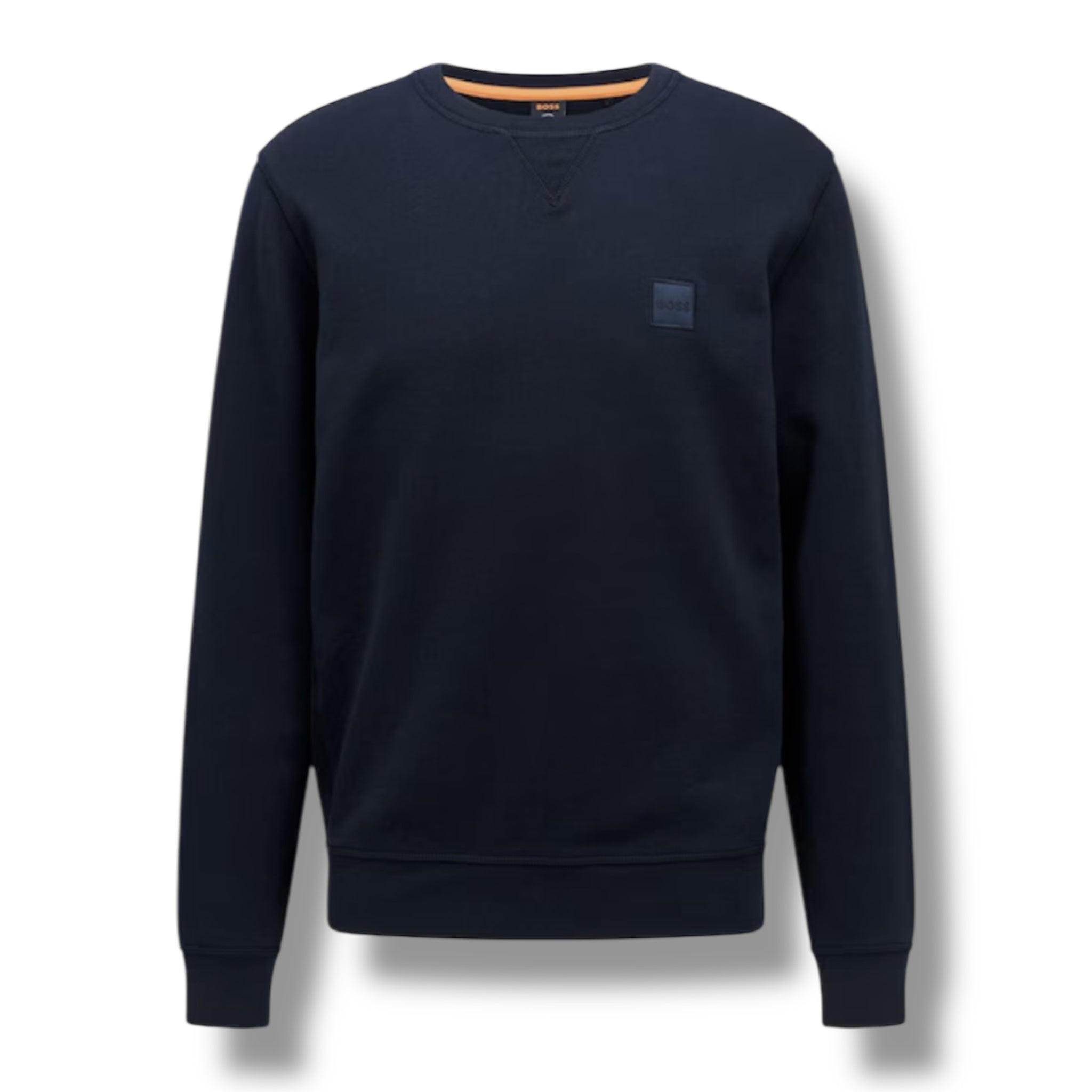 HUGO BOSS PATCH LOGO SWEATSHIRT NAVY BLUE