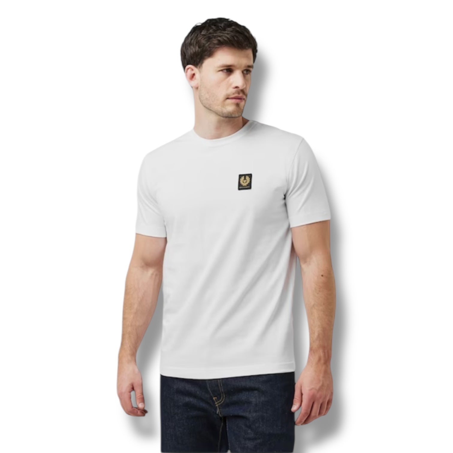BELSTAFF PHOENIX PATCH LOGO T SHIRT WHITE