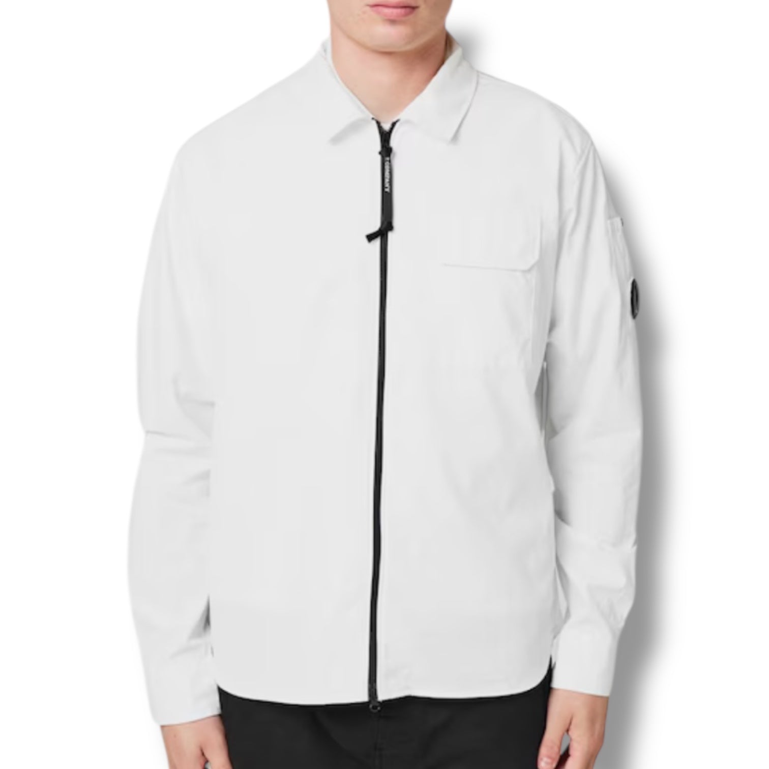 CP COMPANY LENS OVERSHIRT WHITE