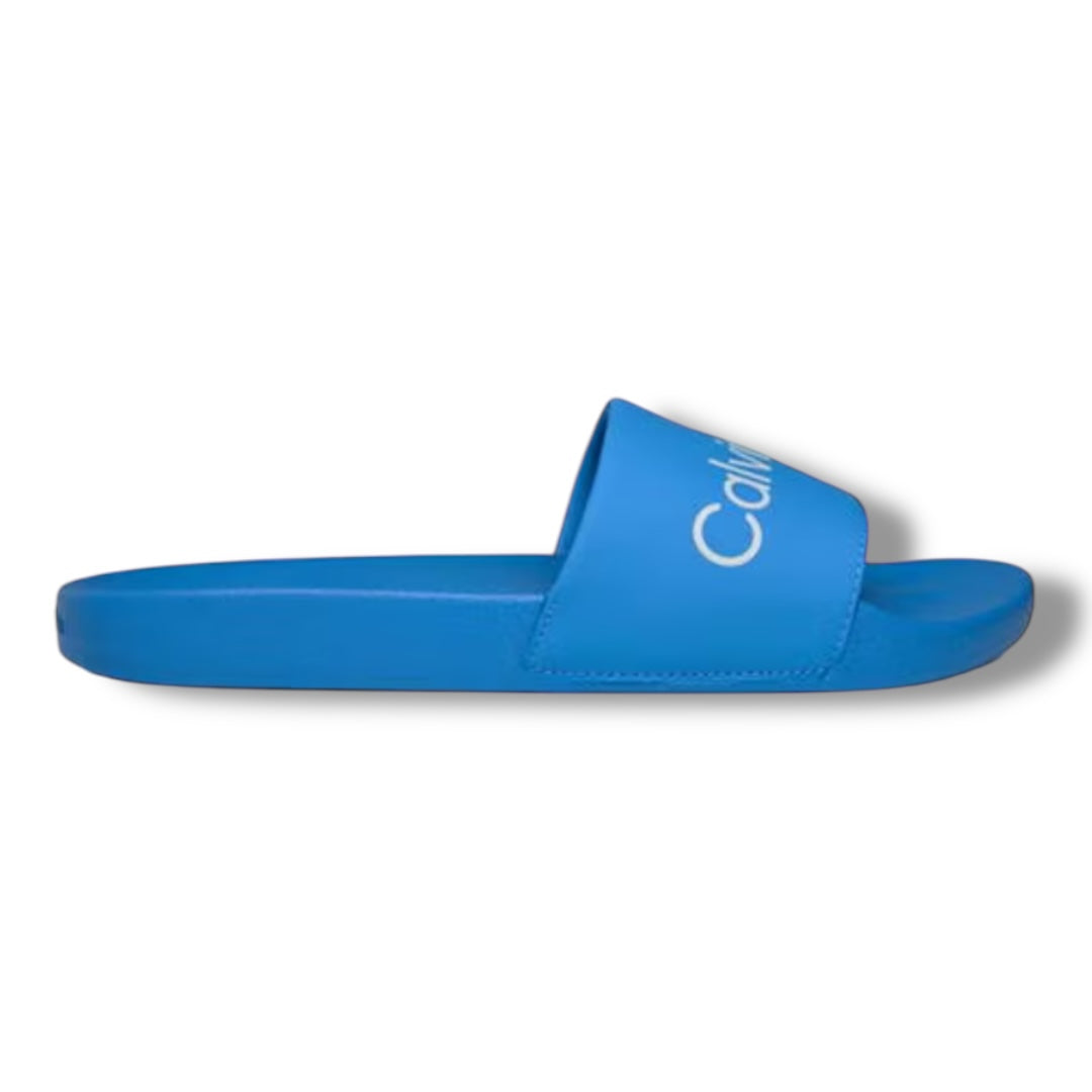 CALVIN KLEIN POOL SLIDERS BRIGHT BLUE