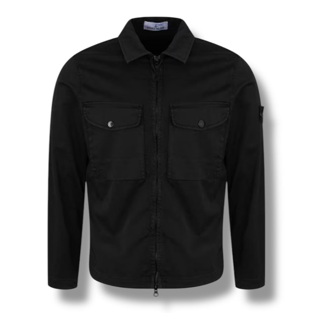 STONE ISLAND RASO OVERSHIRT BLACK