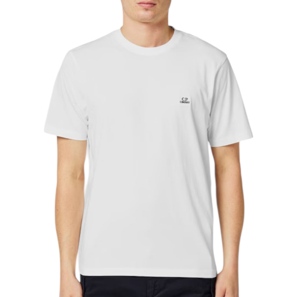 CP COMPANY SMALL LOGO T-SHIRT WHITE