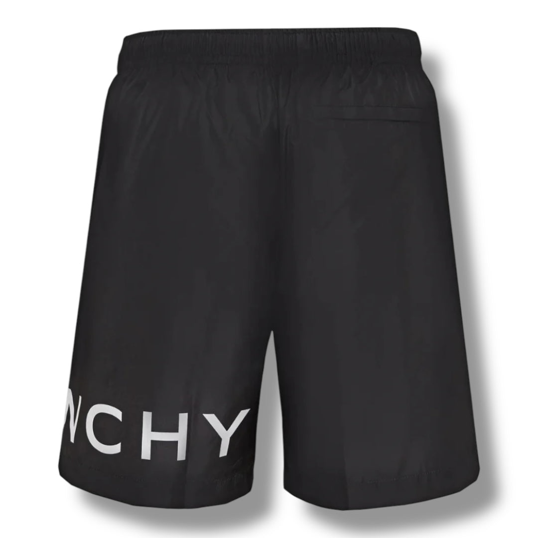 GIVENCHY LOGO SWIM SHORTS BLACK