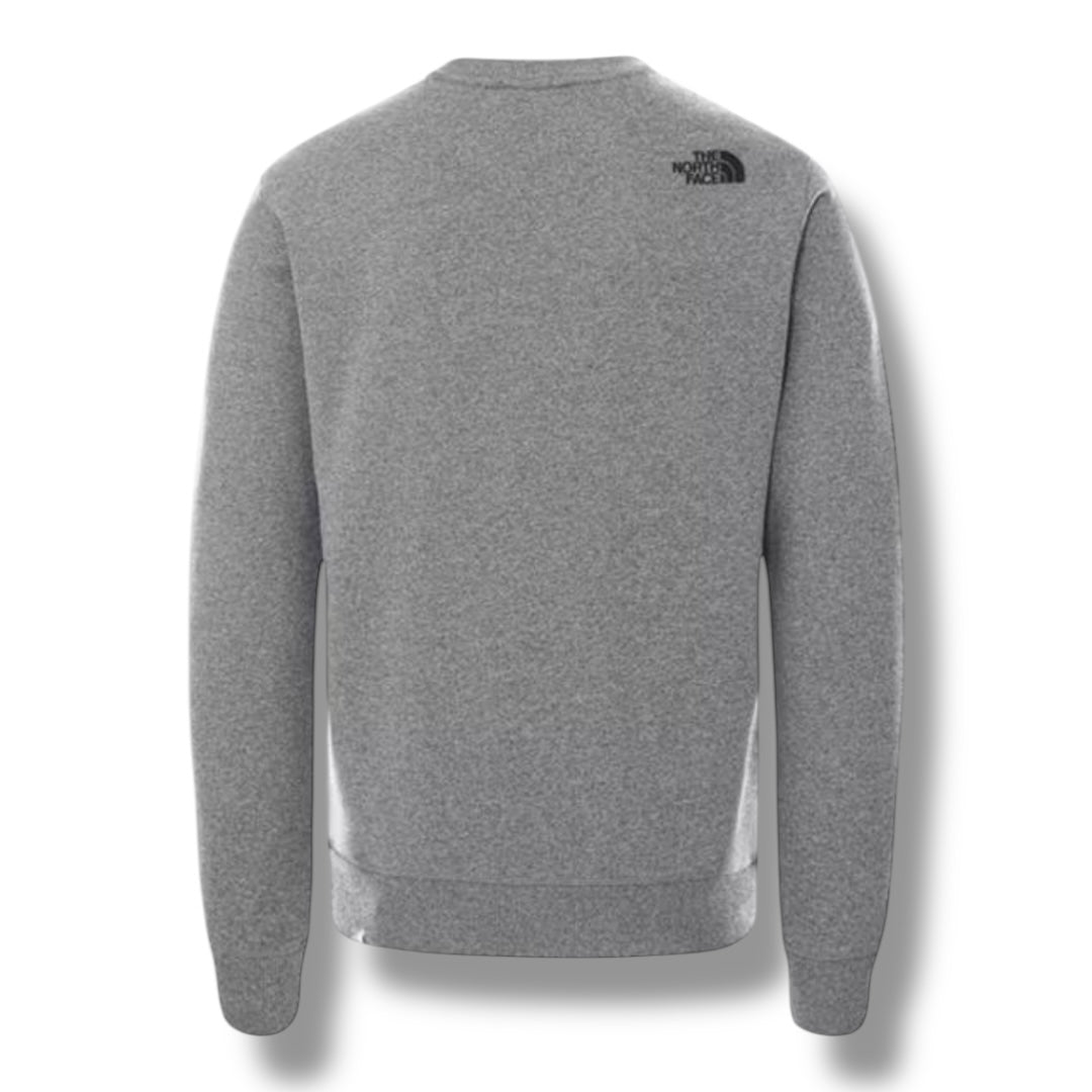 THE NORTH FACE CREWNECK SWEATSHIRT BIG LOGO GREY
