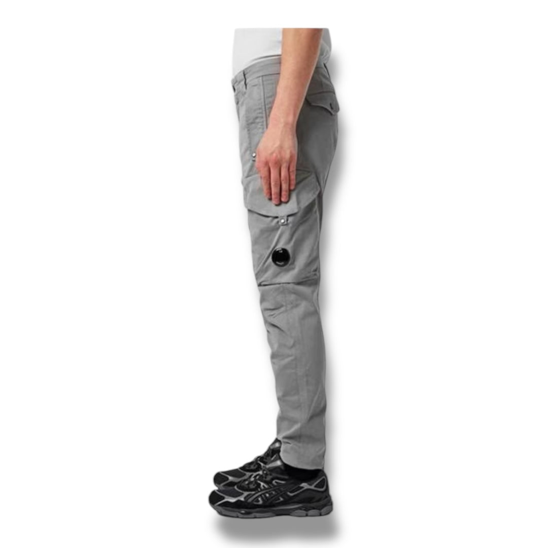 CP COMPANY ERGO LENS CARGO PANTS DUST GREY