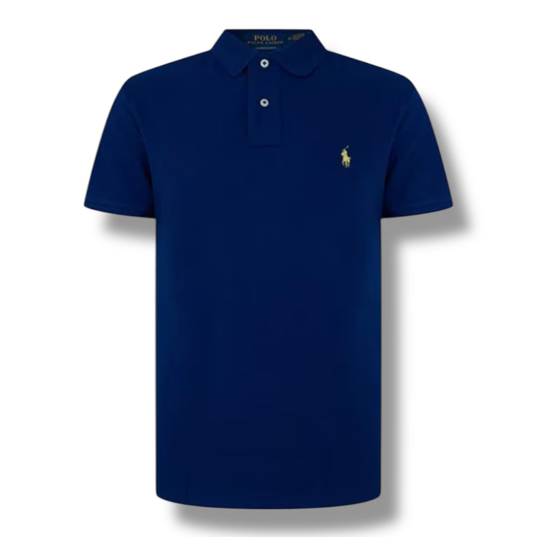 RALPH LAUREN CUSTOM FIT POLO SHIRT DARK ROYAL