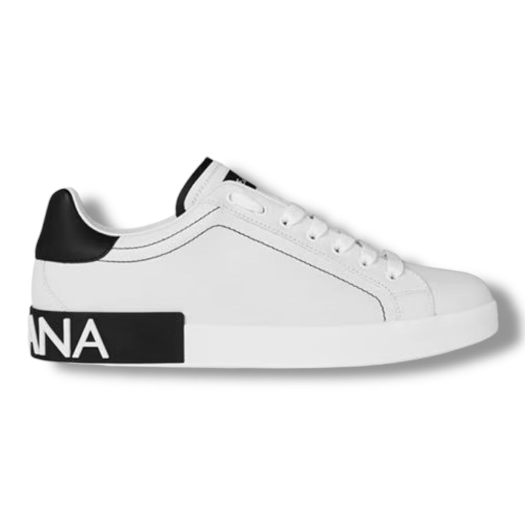 DOLCE & GABBANA D&G PORT TRAINERS WHITE / BLACK