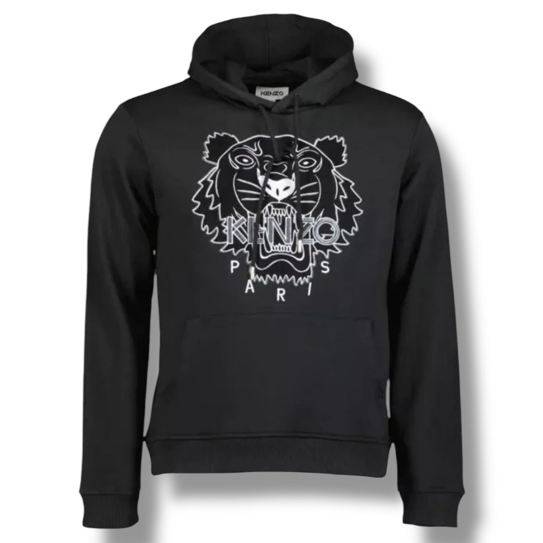 KENZO ICON TIGER OTTH HOODIE BLACK / GREY