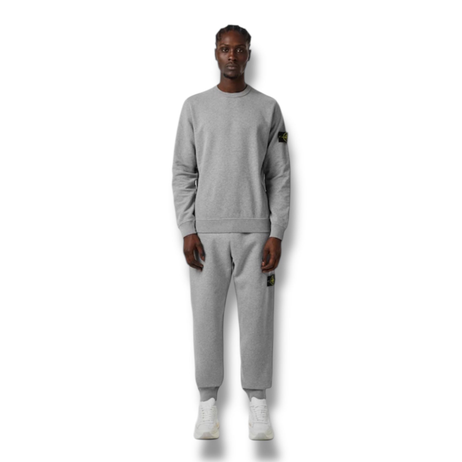 STONE ISLAND CREW NECK SWEATSHIRT GREY