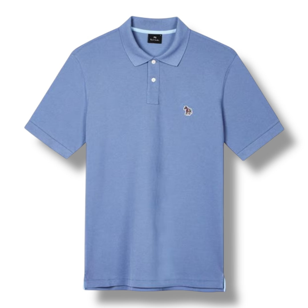 PAUL SMITH ZEBRA POLO SHIRT BLUE