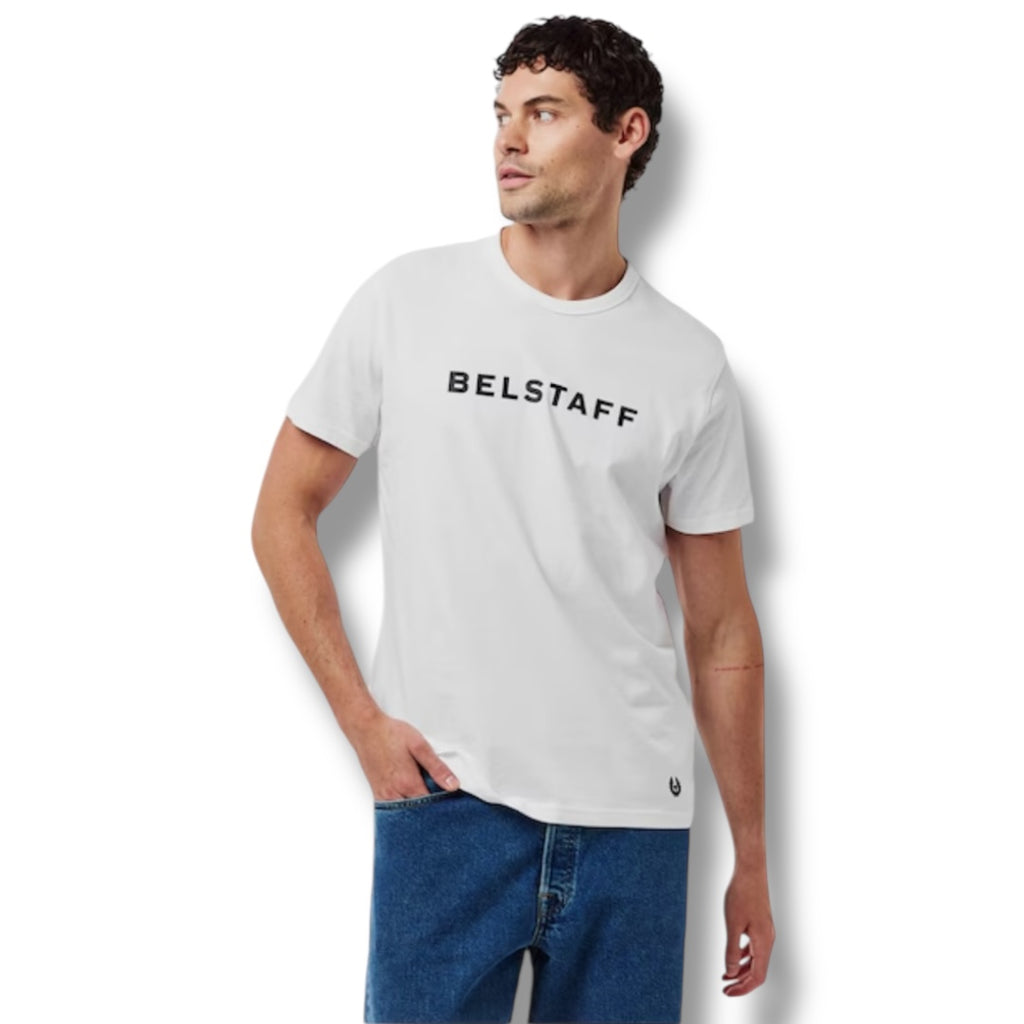 BELSTAFF CHEST LOGO T-SHIRT WHITE