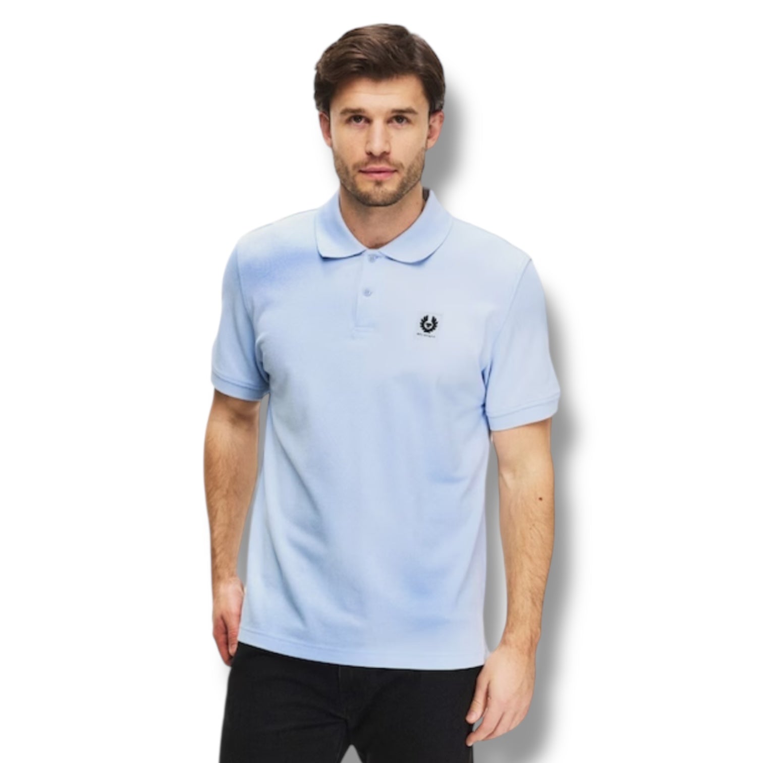 BELSTAFF PATCH LOGO POLO SHIRT SKY BLUE