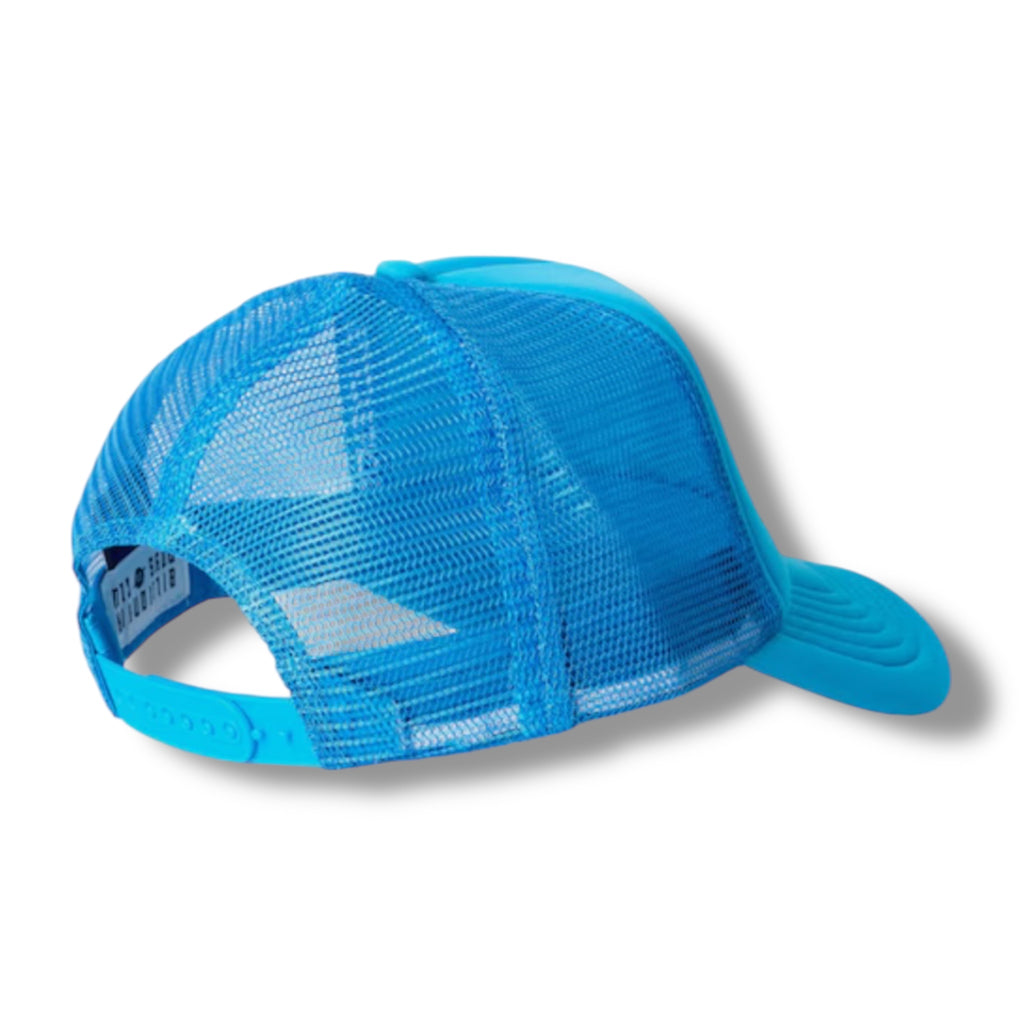 BILLIONAIRE BOYS CLUB TRUCKER BASEBALL CAP AQUA BLUE / WHITE