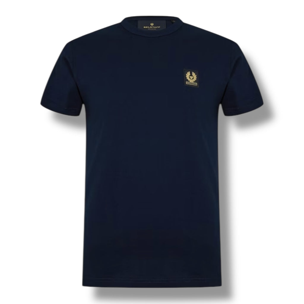 BELSTAFF PHOENIX PATCH LOGO T SHIRT NAVY BLUE
