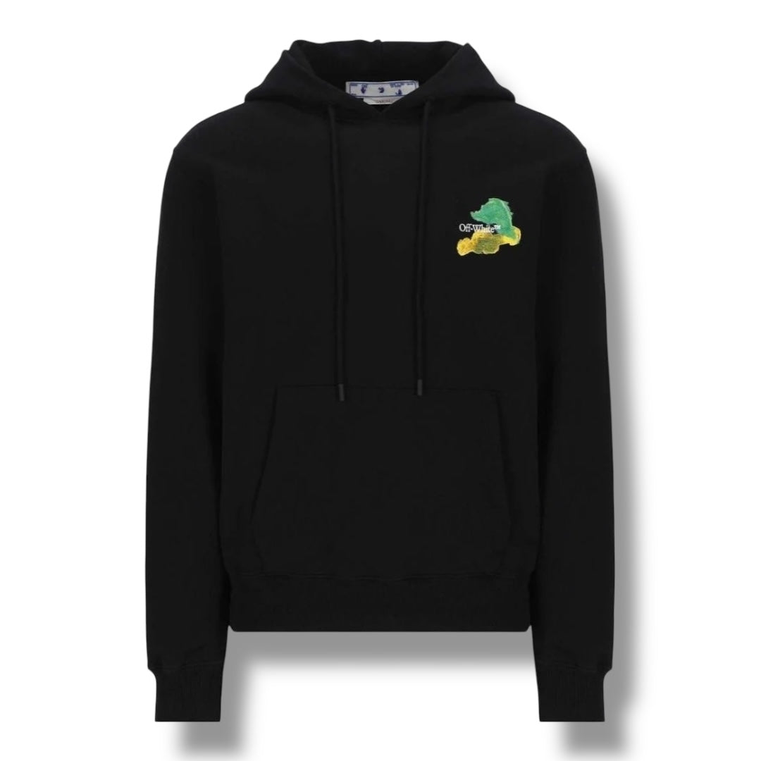 OFF WHITE PAINT ARROWS OTTH HOODIE BLACK