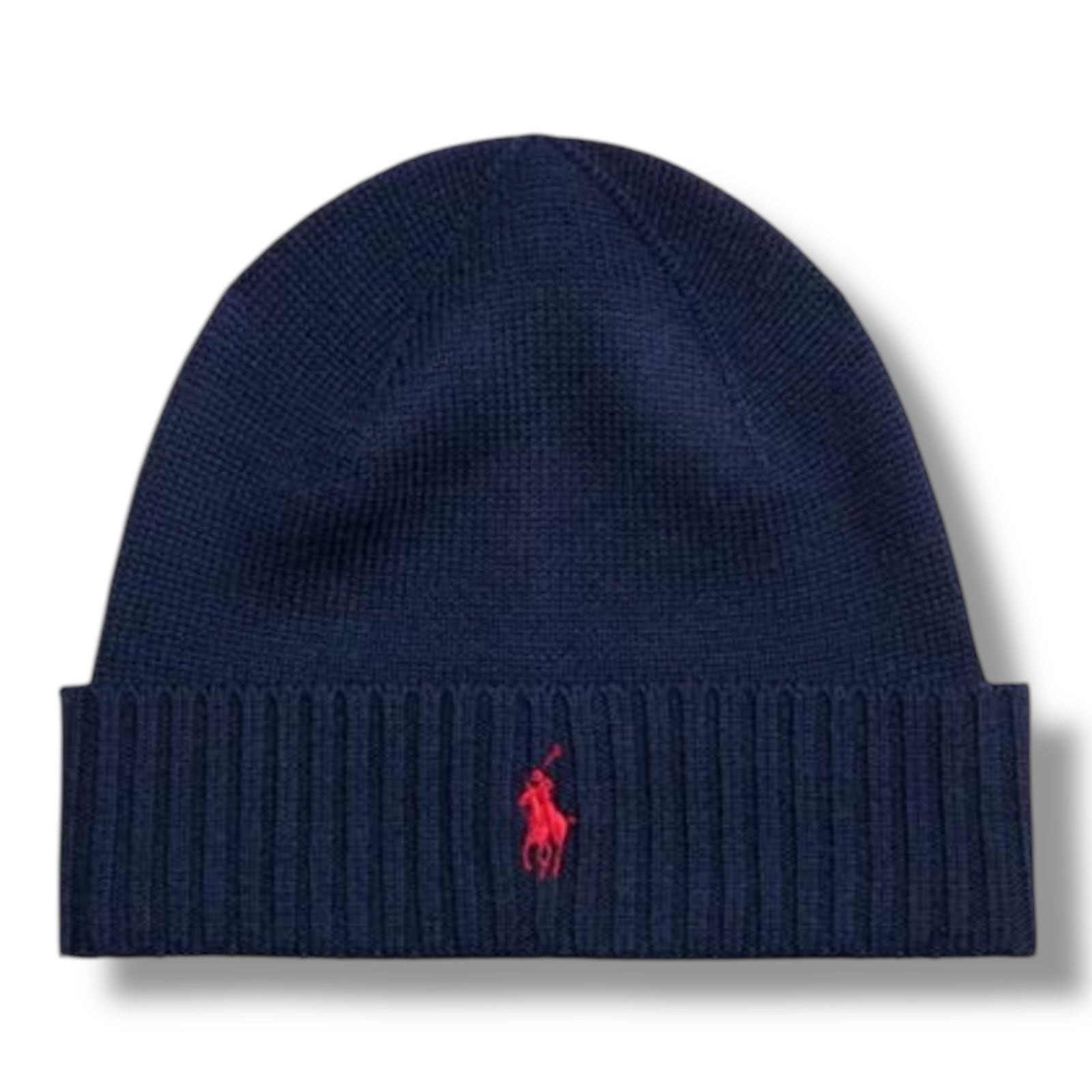 RALPH LAUREN BEANIE HAT NAVY BLUE