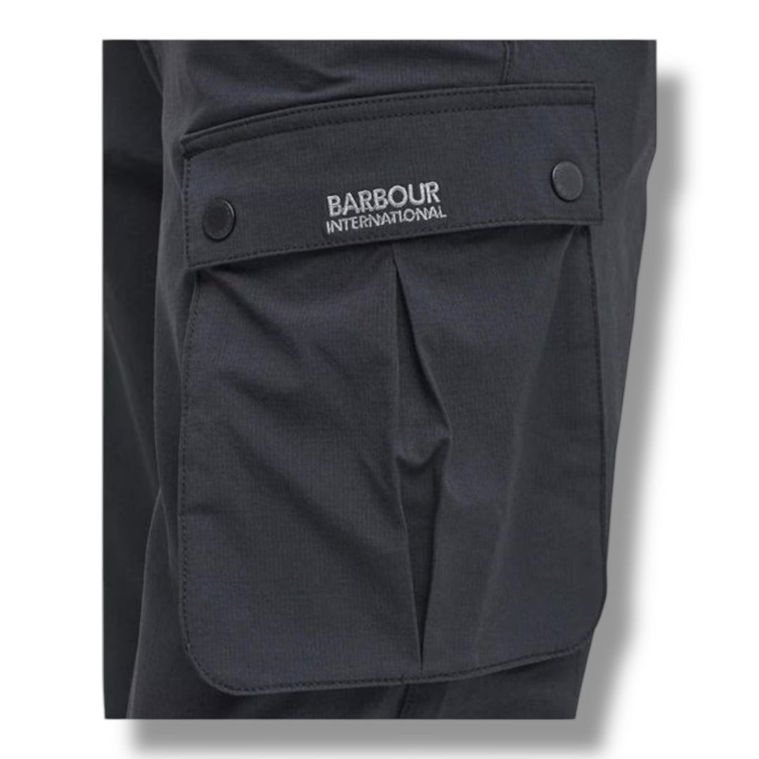 BARBOUR INTERNATIONAL TECH CARGO PANTS BLACK