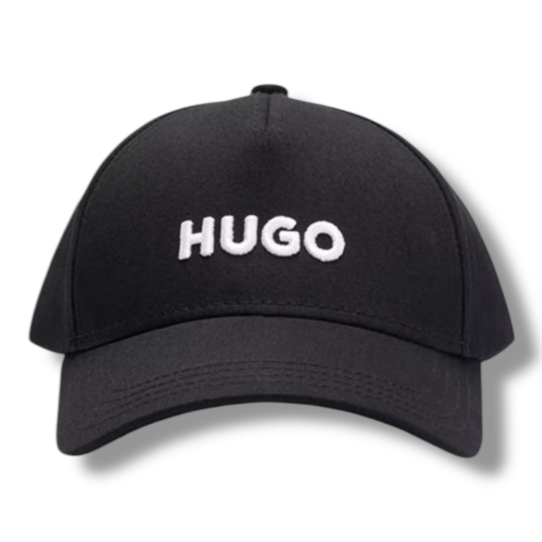 HUGO BOSS HUGO EMBROIDERED LOGO BASEBALL CAP BLACK