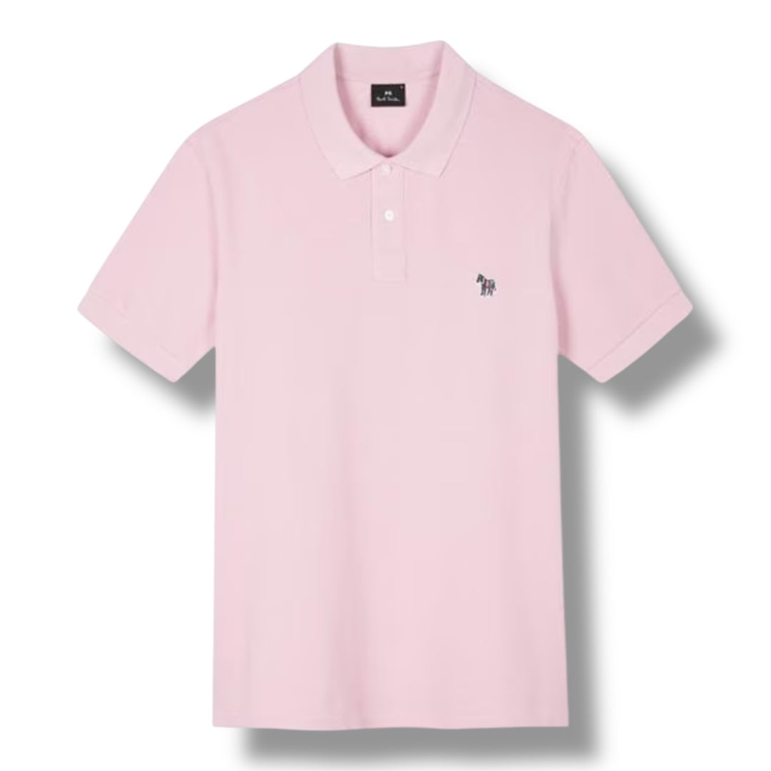 PAUL SMITH ZEBRA POLO SHIRT PINK