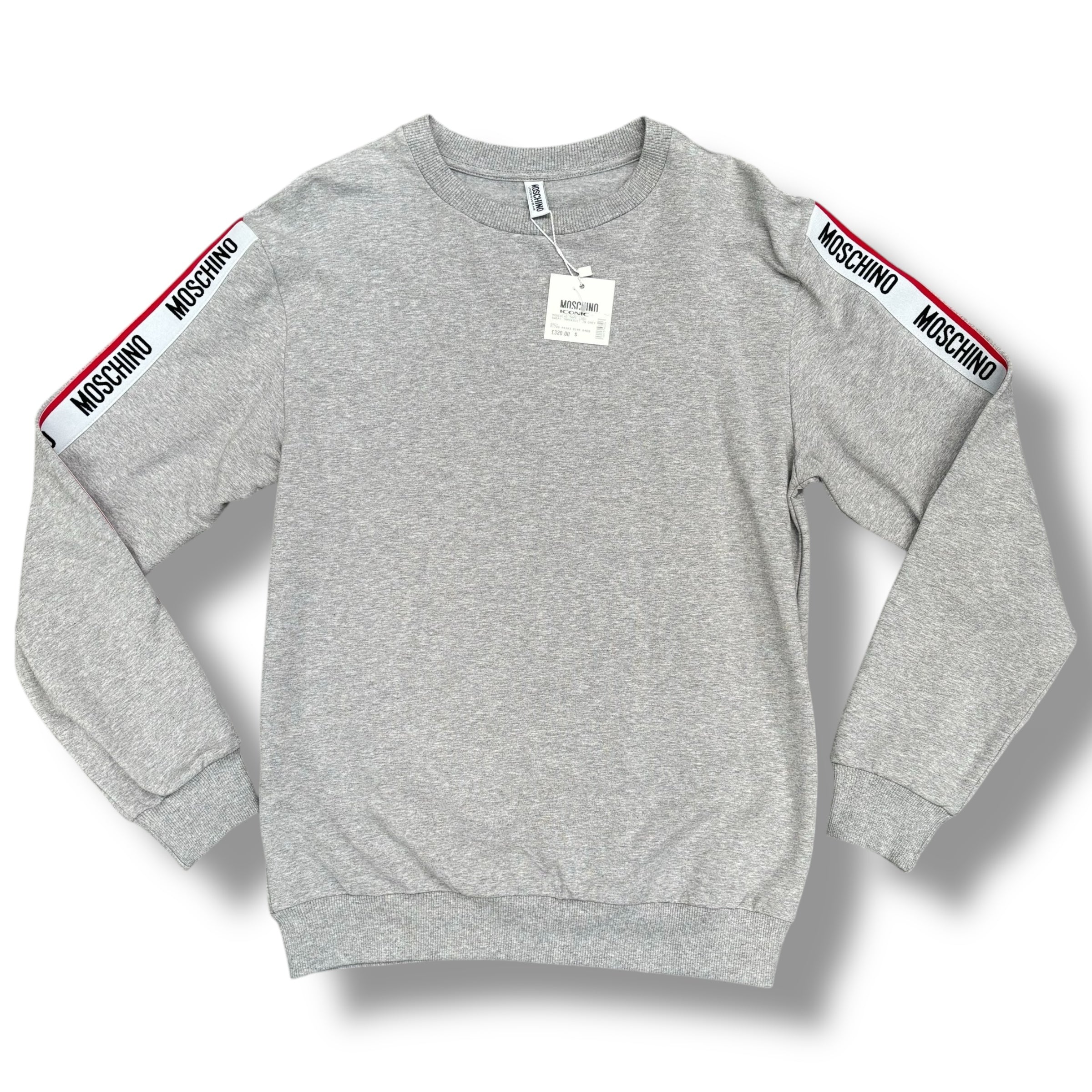 MOSCHINO TAPE SWEATSHIRT GREY