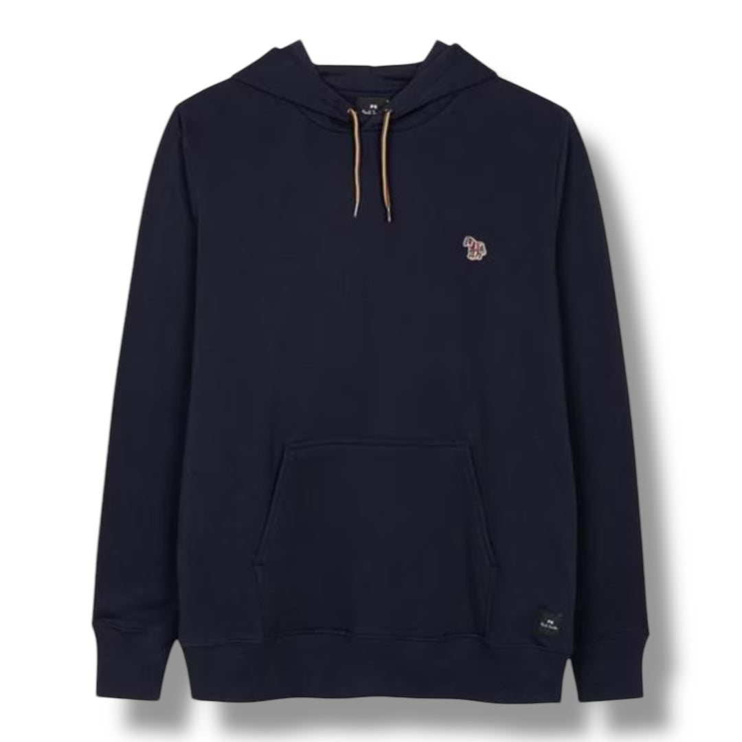 PAUL SMITH OTTH HOODIE ZEBRA CHEST NAVY BLUE