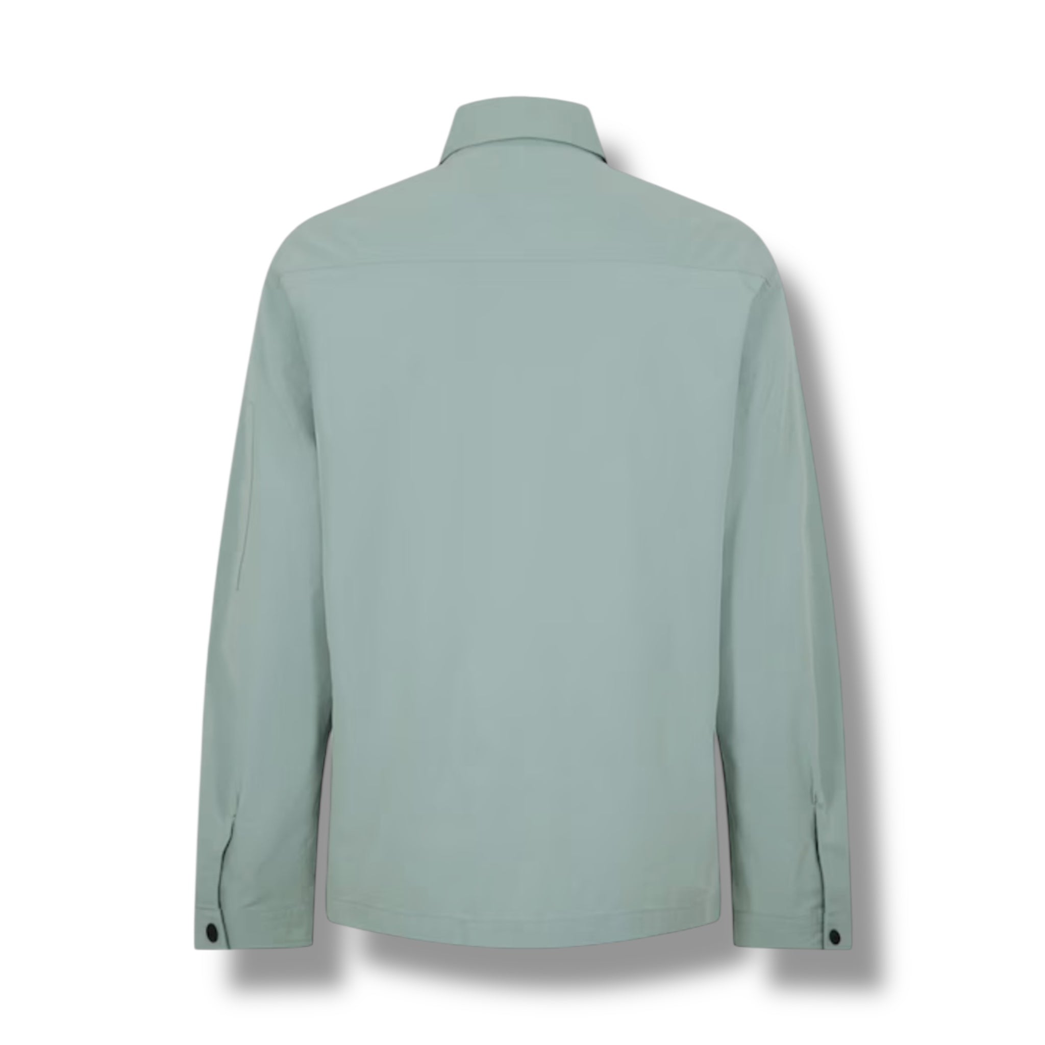 HUGO RED PATCH OVERSHIRT LIGHT GREEN