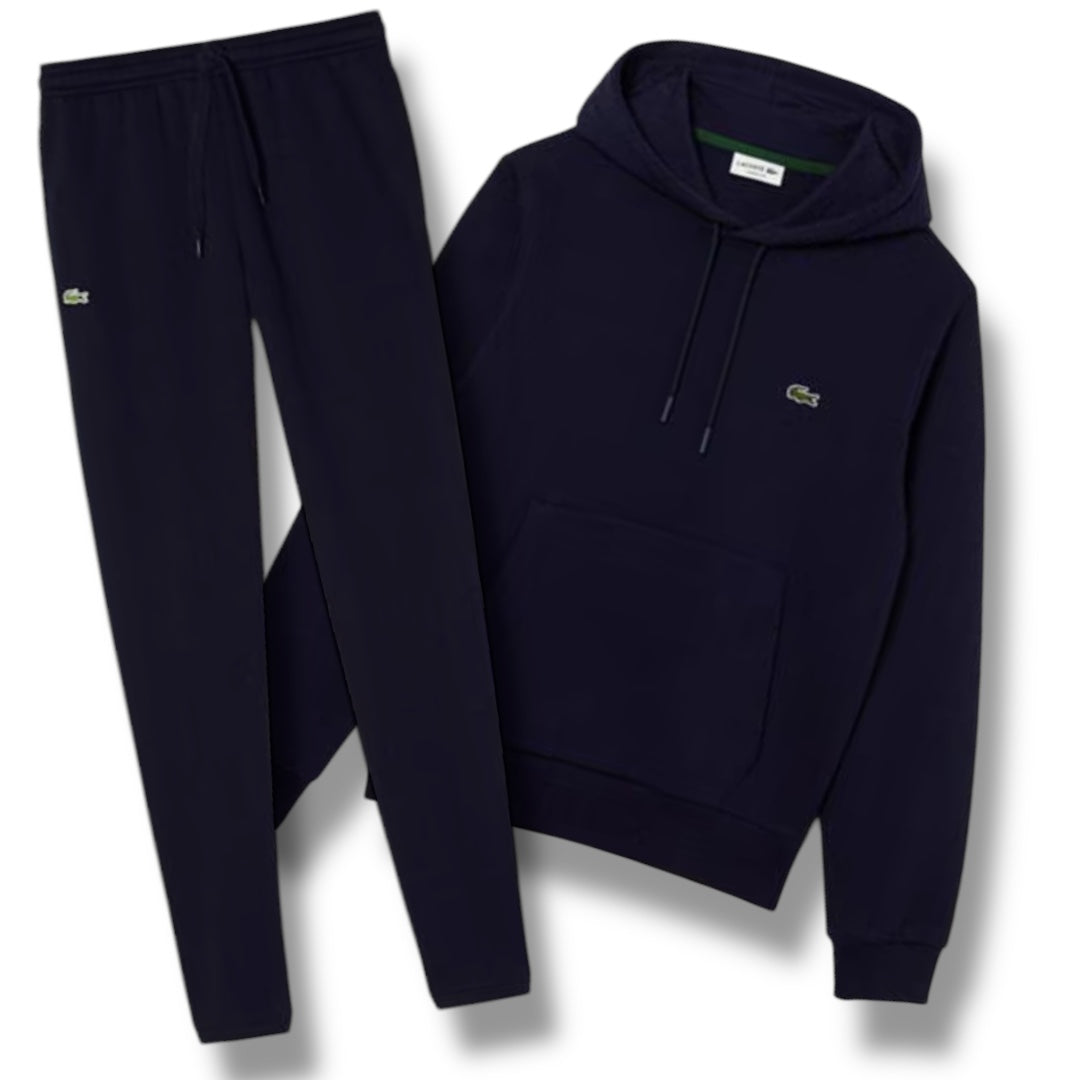 LACOSTE HOODED TRACKSUIT NAVY BLUE
