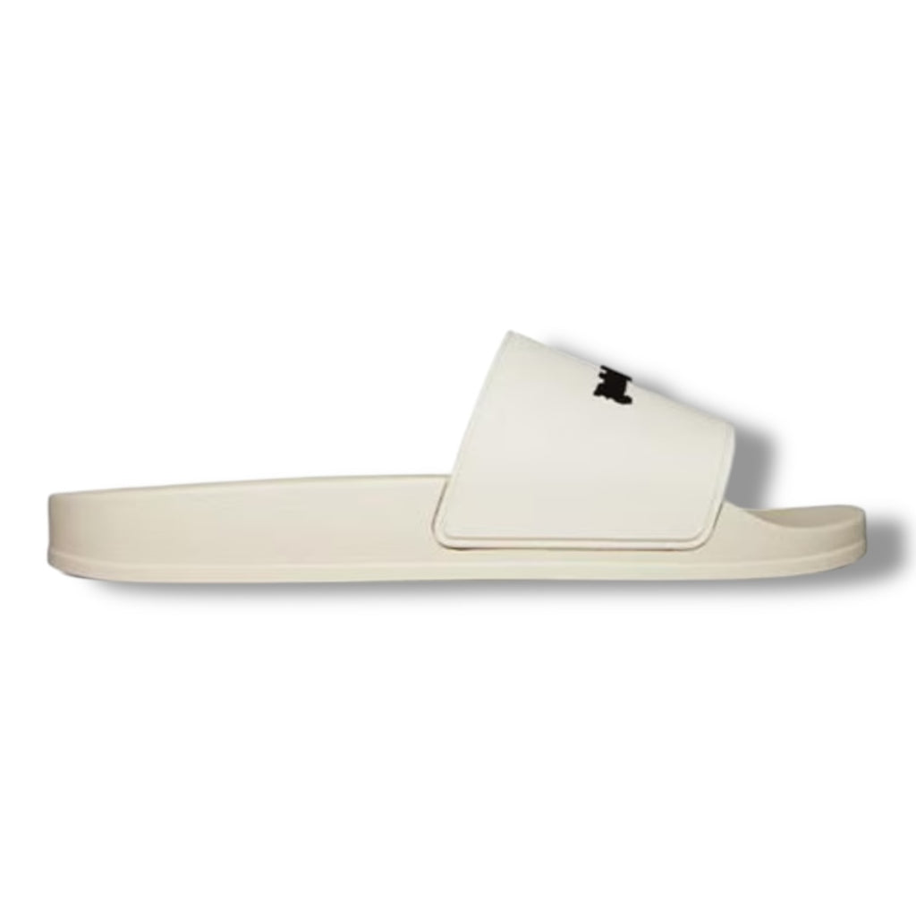 PALM ANGELS POOL SLIDERS WHITE