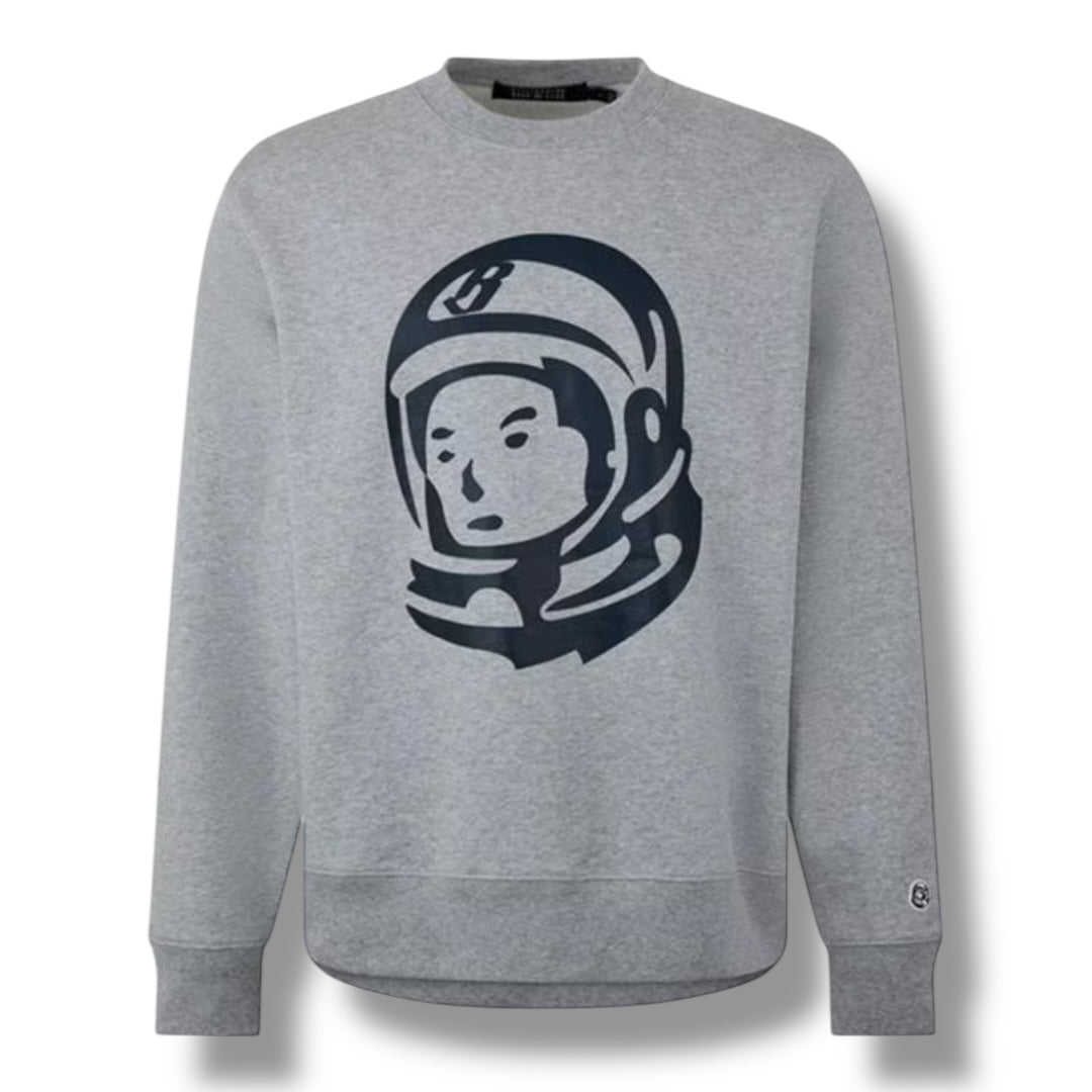 BILLIONAIRE BOYS CLUB ASTRO HELMET CREWNECK SWEATSHIRT GREY