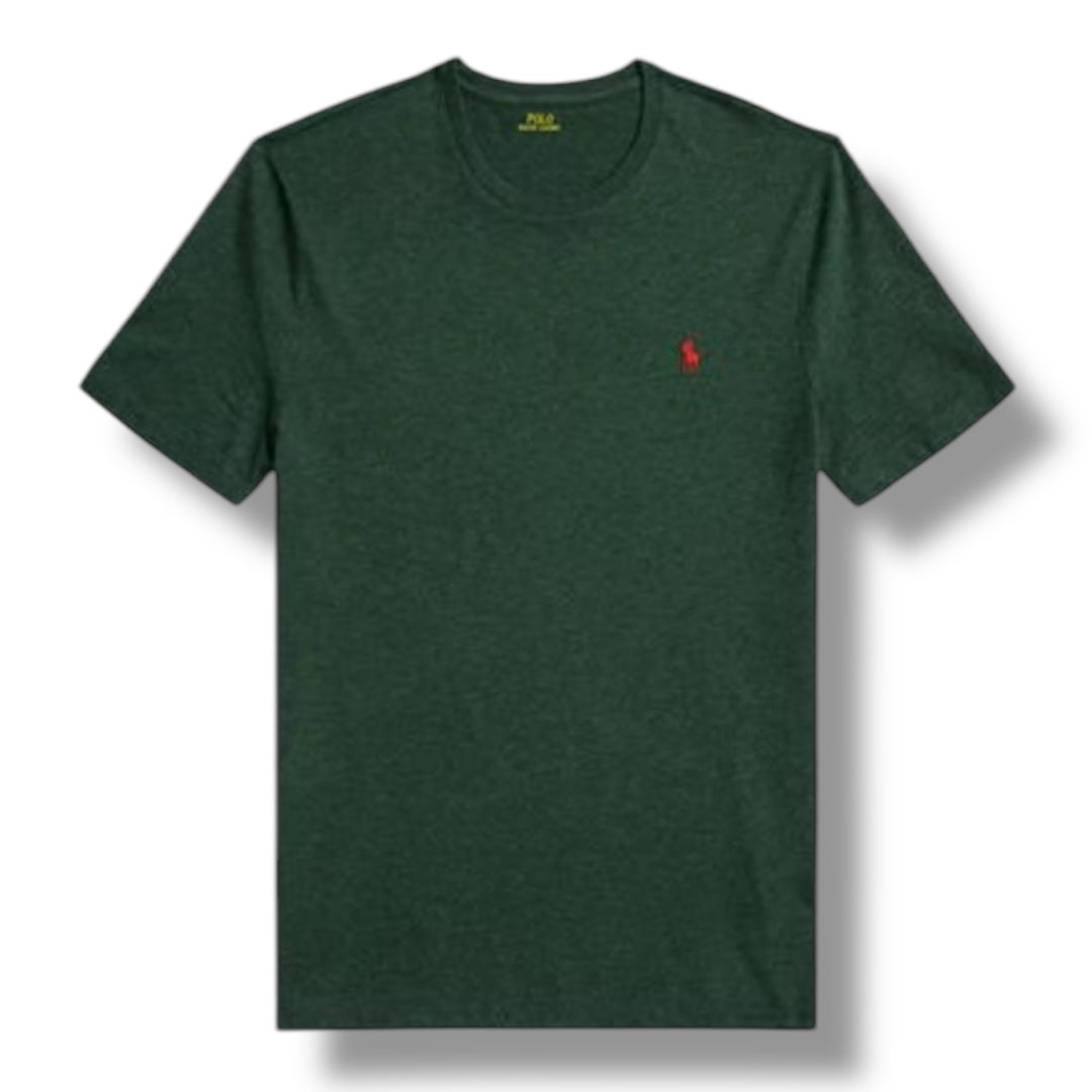RALPH LAUREN CUSTOM FIT T-SHIRT PINE GREEN