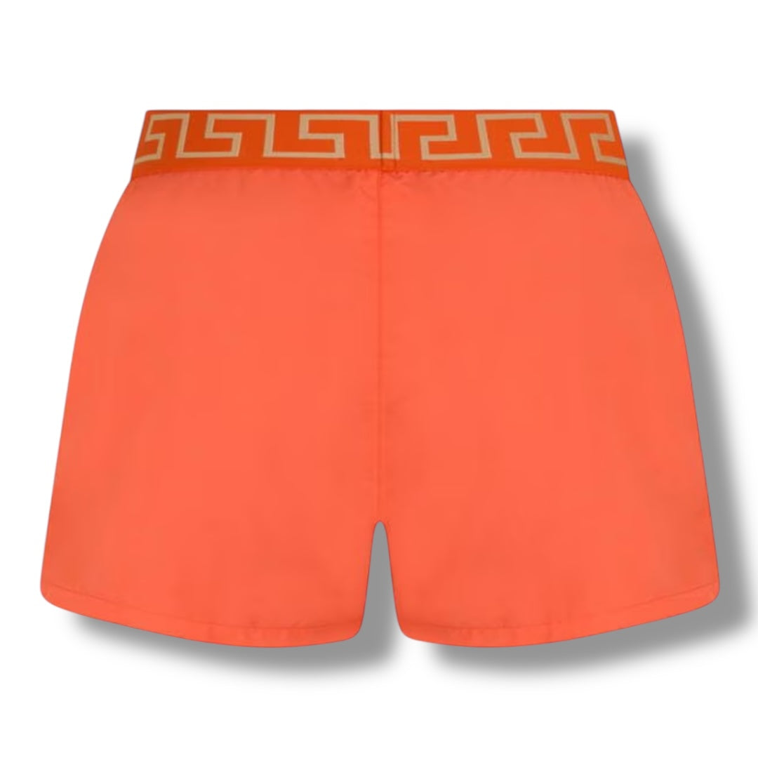 VERSACE ICON SWIM SHORTS ORANGE
