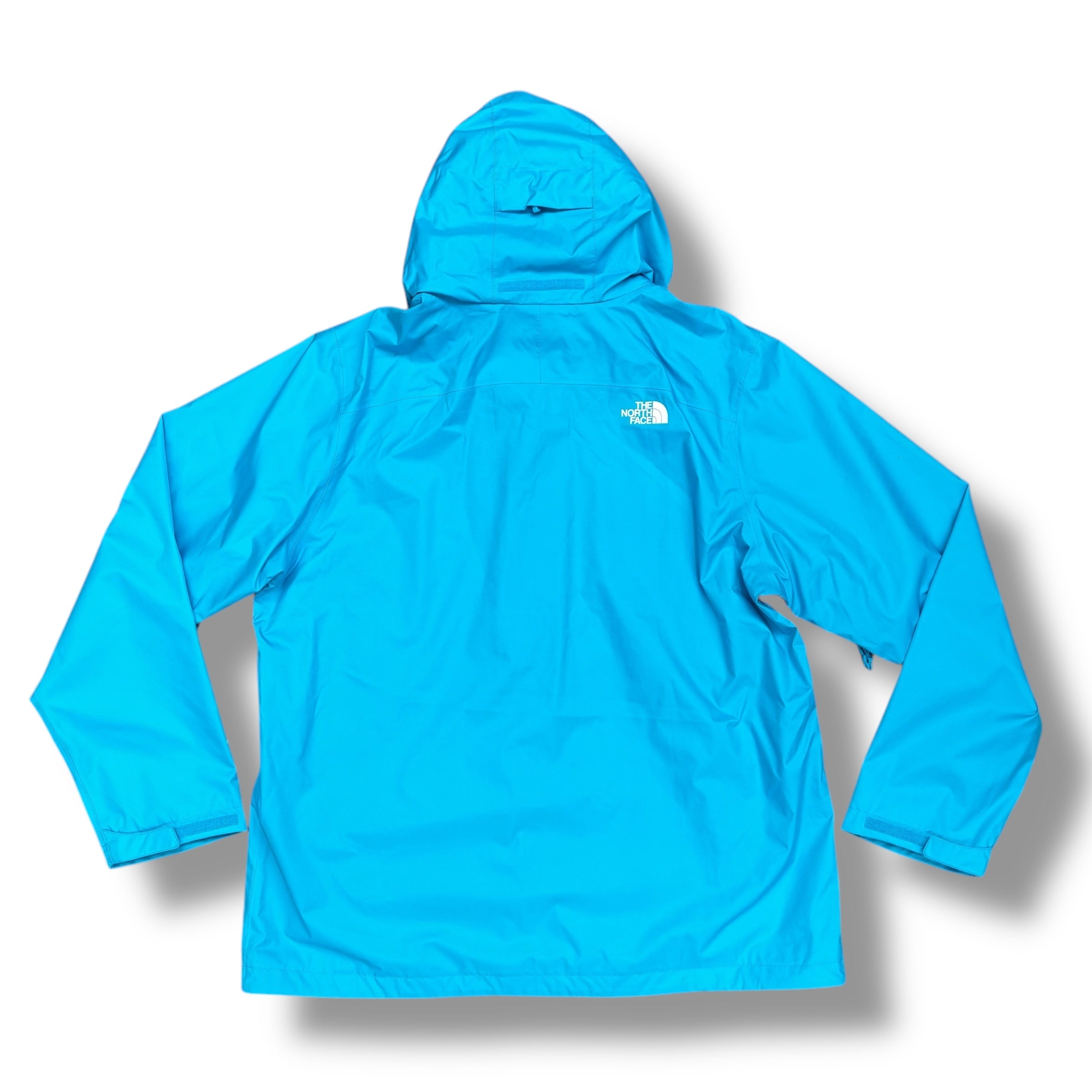 NORTH FACE HOODED RAIN JACKET BLUE