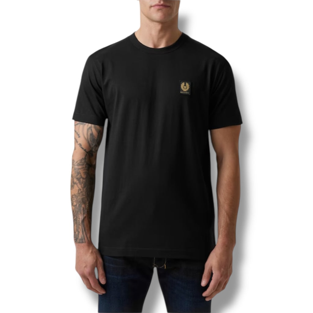 BELSTAFF PHOENIX PATCH LOGO T SHIRT BLACK