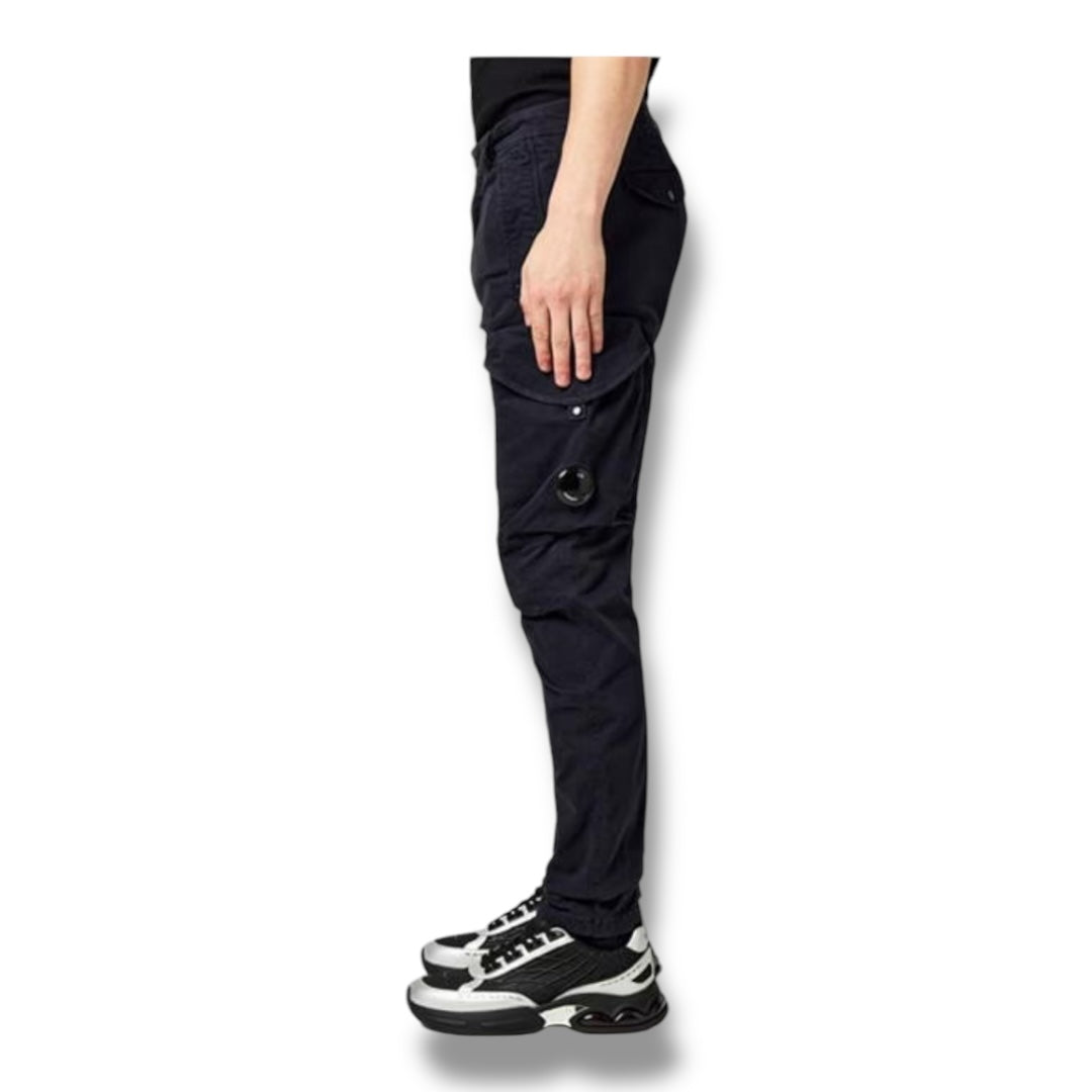 CP COMPANY ERGO LENS CARGO PANTS NAVY BLUE