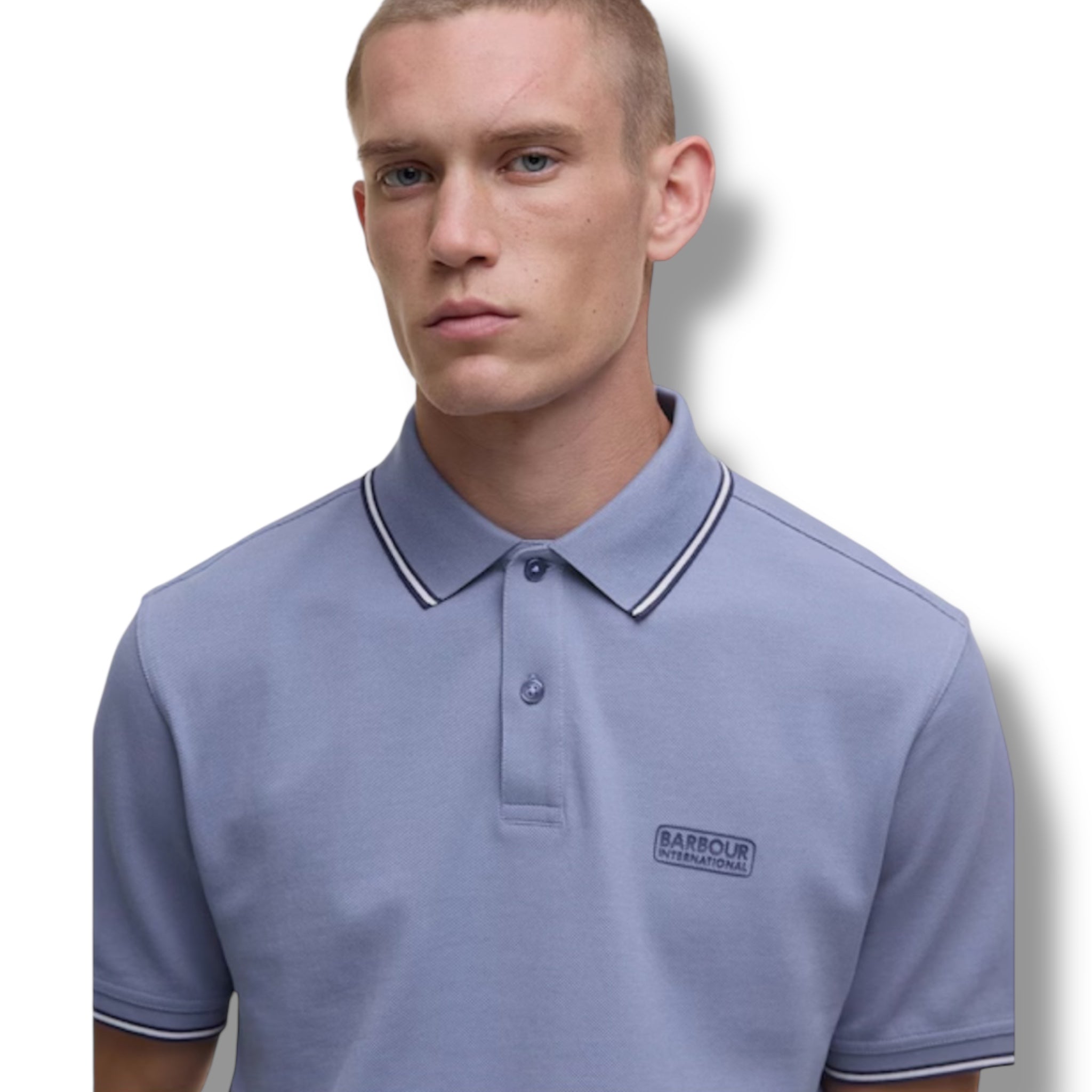 BARBOUR INTERNATIONAL POLO SHIRT MANOR BLUE
