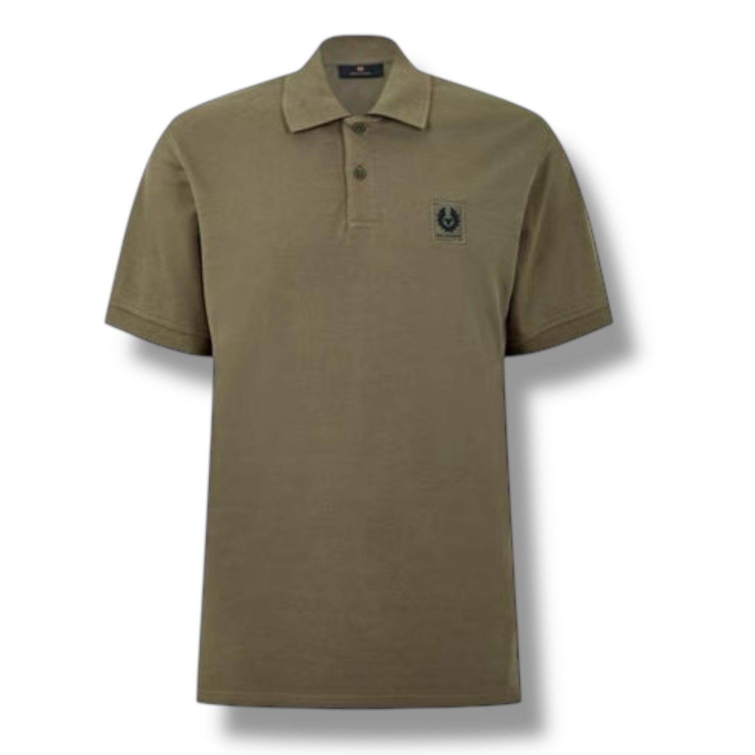 BELSTAFF PATCH LOGO POLO SHIRT ARMY GREEN