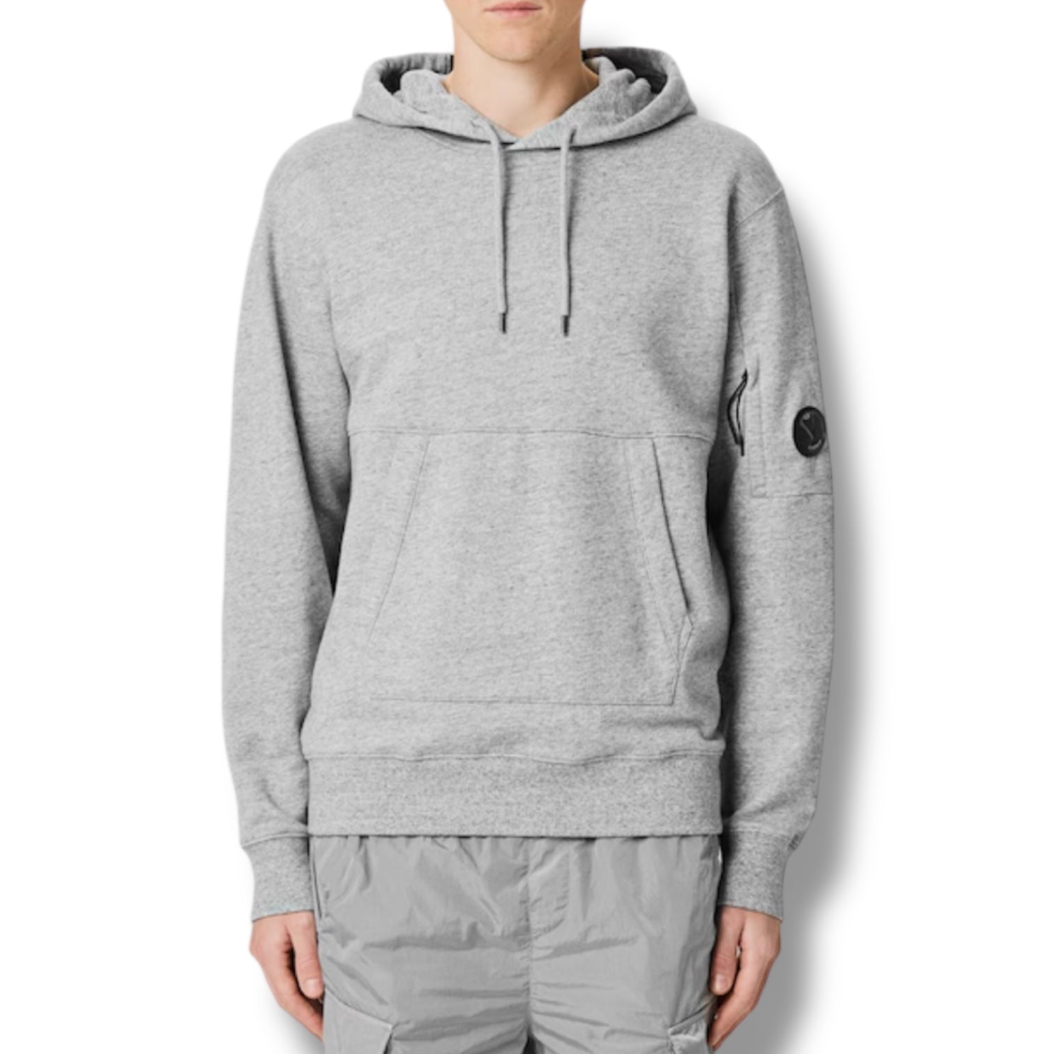 CP COMPANY LENS ARM OTTH HOODIE GREY