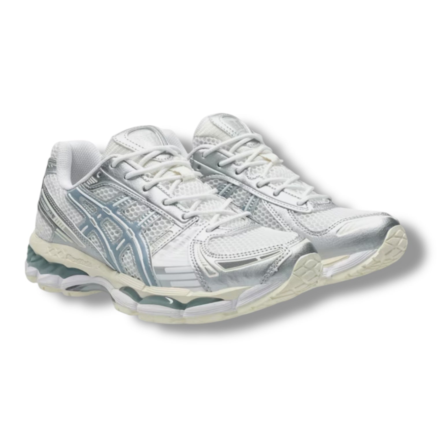 ASICS GEL-KAYANO 12.1 TRAINERS WHITE DOLPHIN GREY