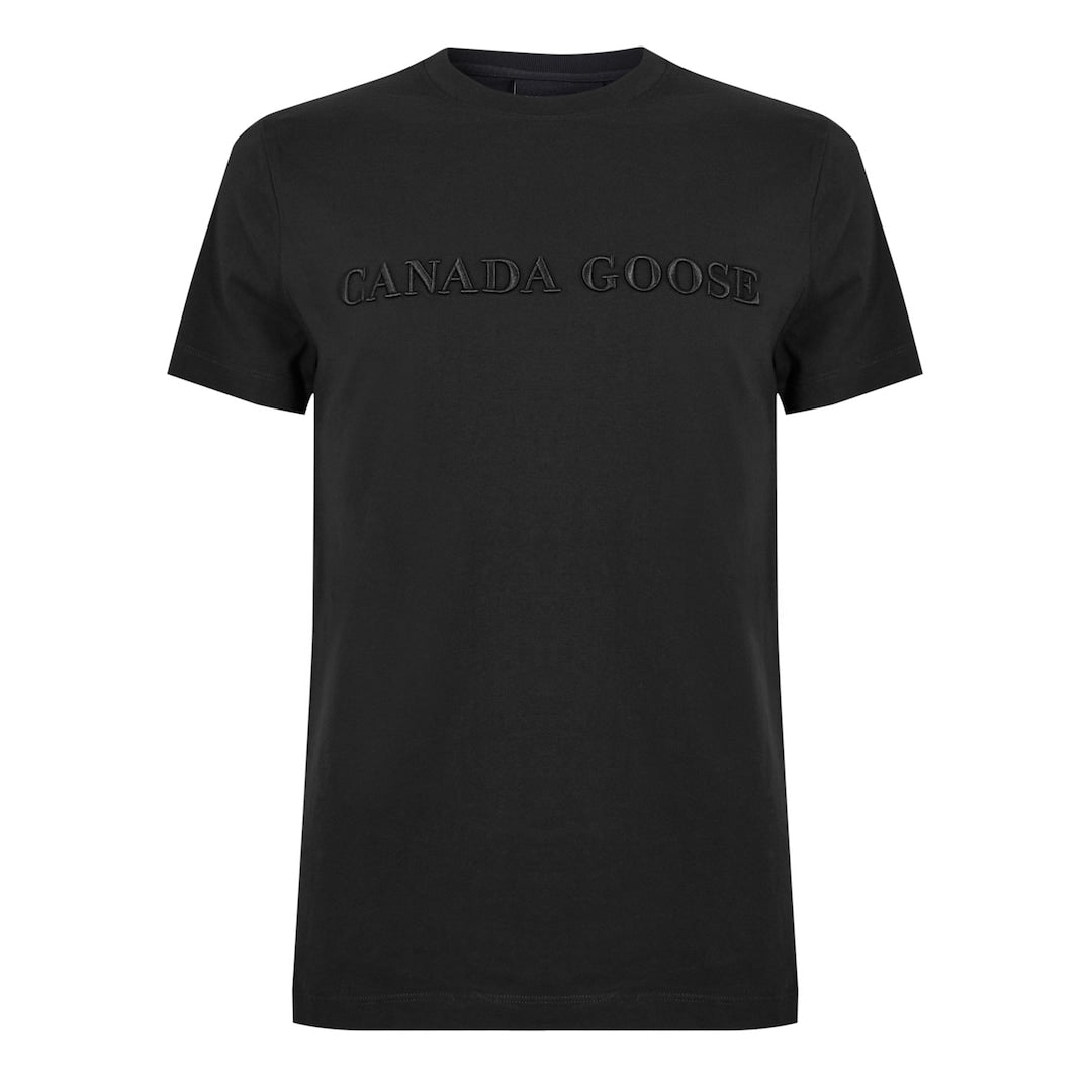 CANADA GOOSE LOGO T-SHIRT BLACK