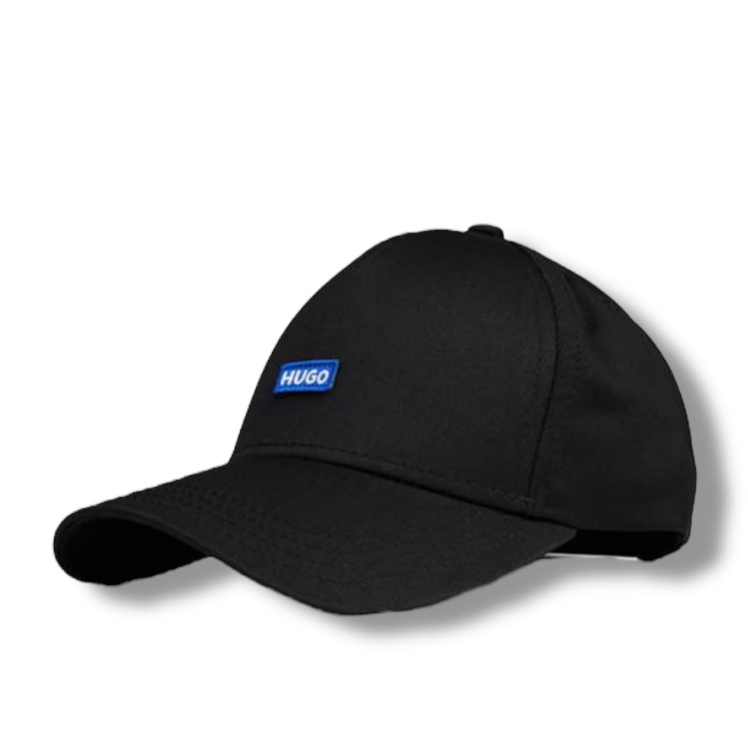 HUGO BOSS HUGO BLUE PATCH BASEBALL CAP BLACK
