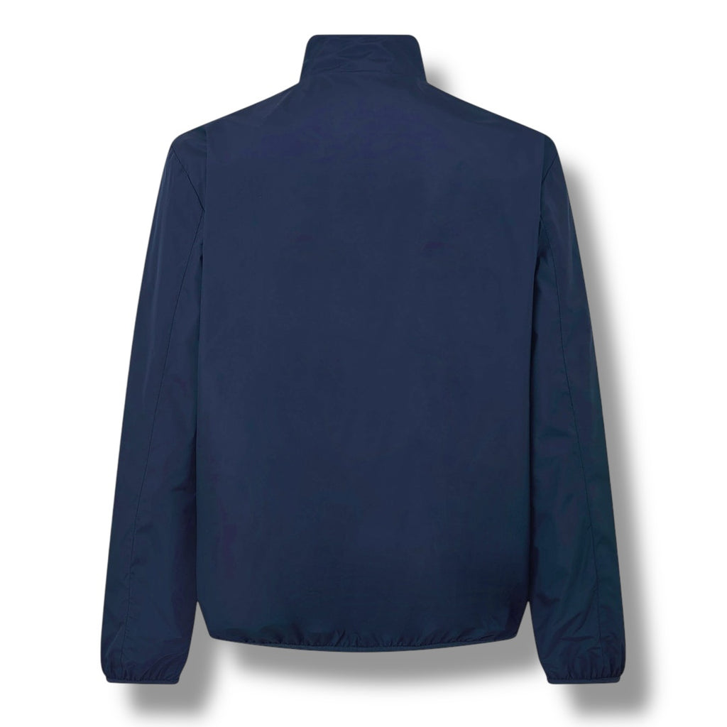 AQUASCUTUM JACKET REVERSIBLE CHECK ALL OVER NAVY BLUE