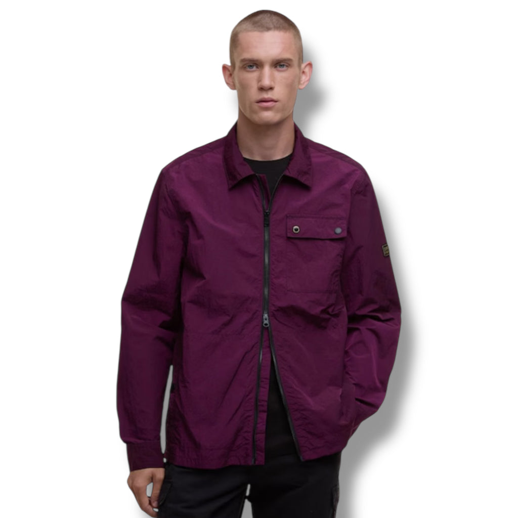 BARBOUR INTERNATIONAL OVERSHIRT BURGUNDY